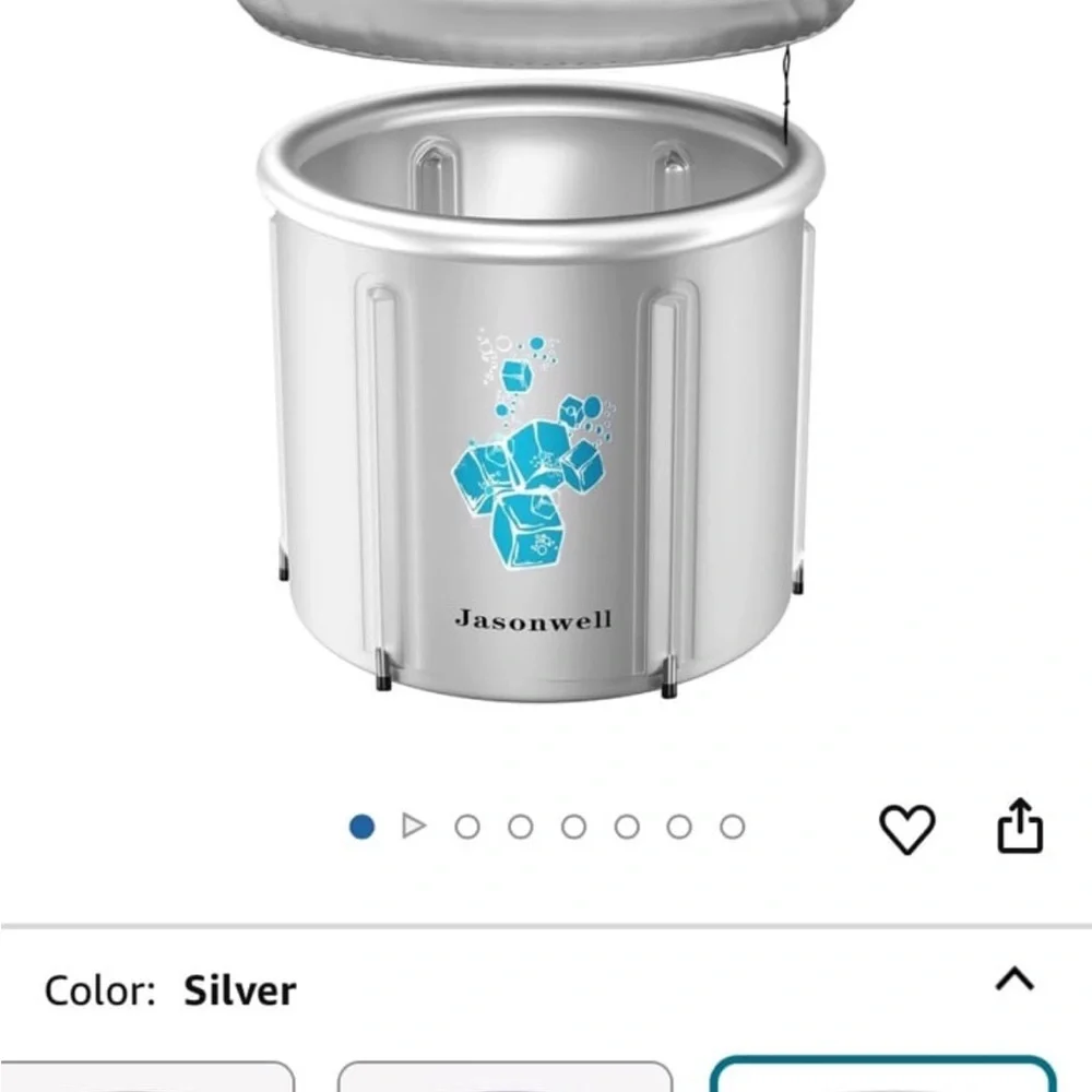 Jasonwell Silver Collapsible Storage Bin